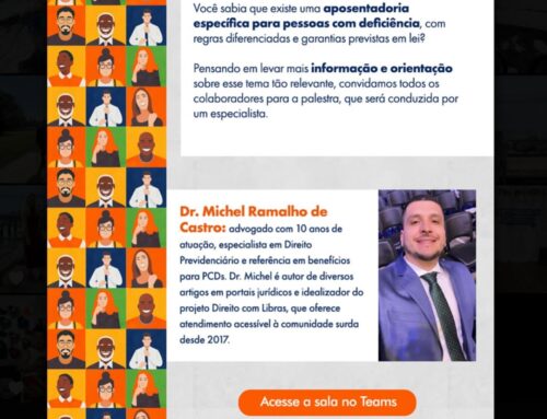 Palestra para a empresa TAESA sobre Aposentadoria PCD